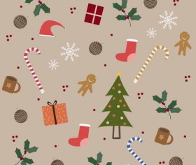 Christmas elements vector background illustration