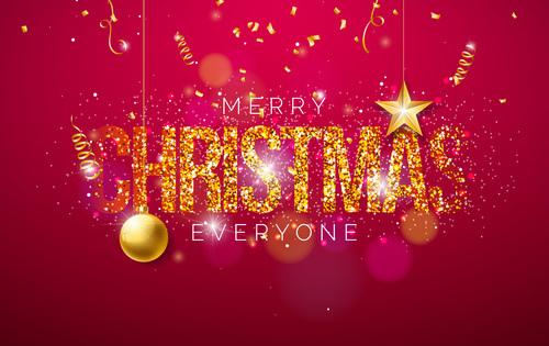 Christmas with happy festvial background vector