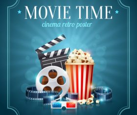 Cinema object background vector material 02