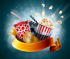 Cinema object background vector material 06