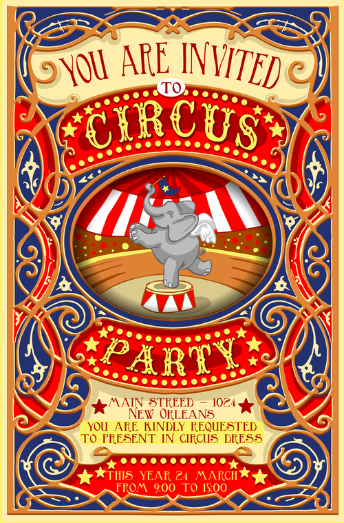 circus flyer template