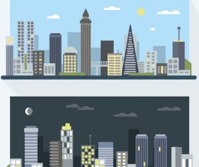 City building vector material