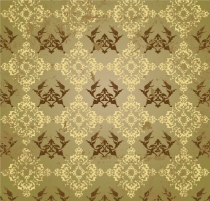 Classical style pattern background vector graphic