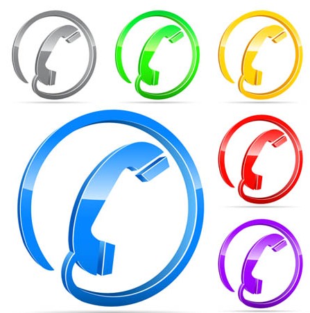Color Phone Symbols vectors