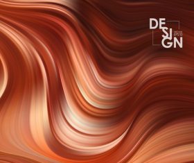 Color flow wave abstract background vector 04