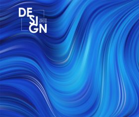 Color flow wave abstract background vector 05