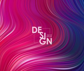 Color flow wave abstract background vector 06