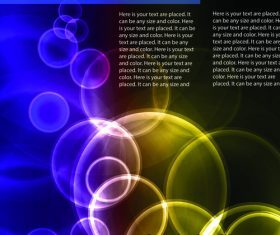 Colored bubbles abstract background vector 02