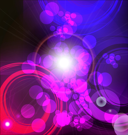 Colored light with Circle background vector