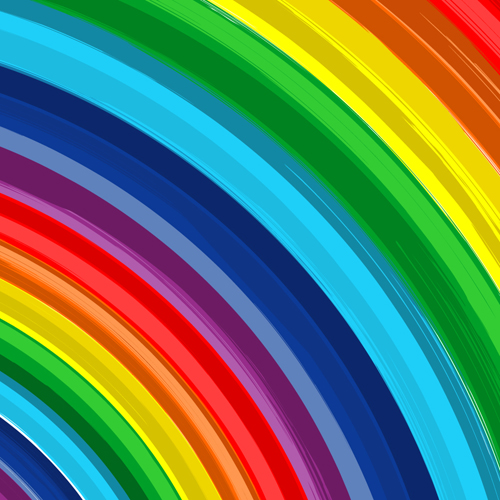 Colorful Rainbow Backgrounds vectors material
