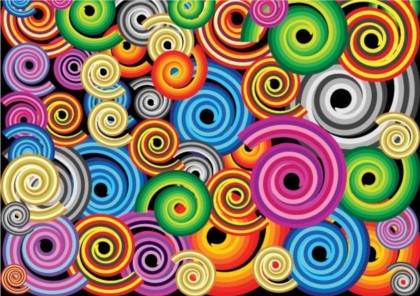 Colorful color rotary screw background Illustration vector