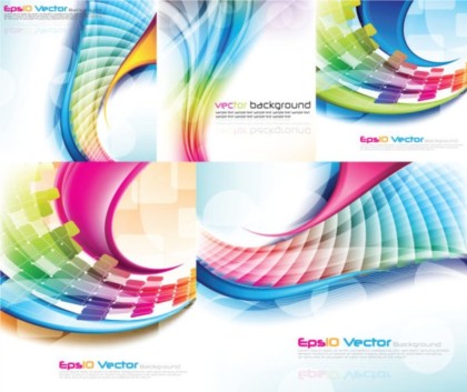 Colorful dynamic background vector