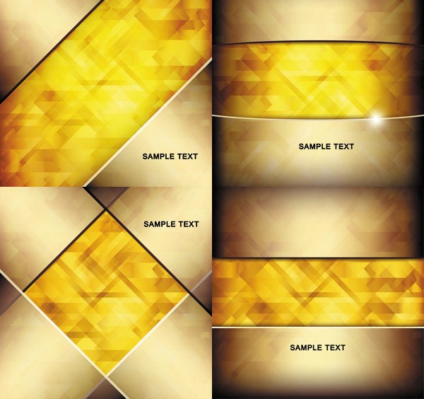 Colorful golden background vector