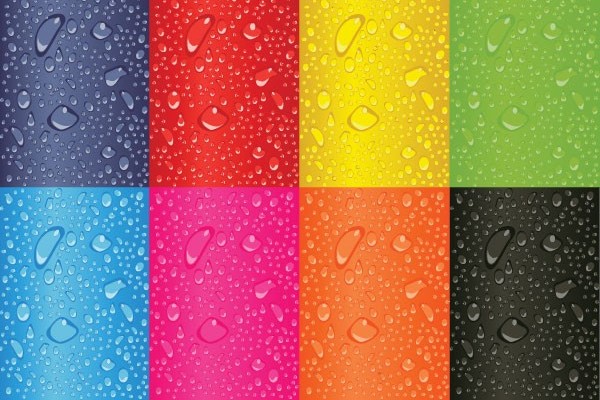 Colorful water background vector design