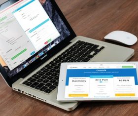 Computer on the table Stock Photo 02