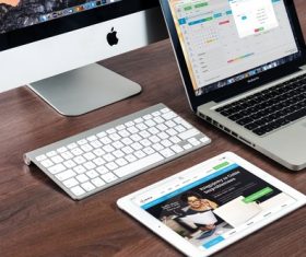 Computer on the table Stock Photo 03