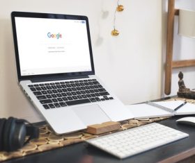 Computer on the table Stock Photo 07