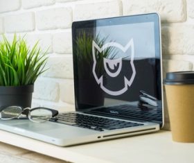 Computer on the table Stock Photo 08