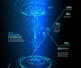 Concept futuristic tech background vectors 01