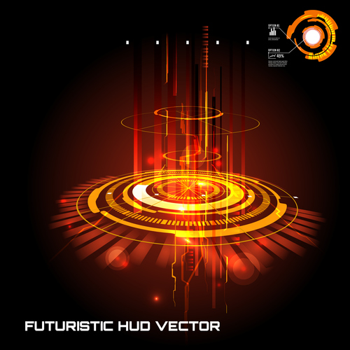 Concept futuristic tech background vectors 04