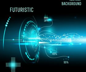 Concept futuristic tech background vectors 07