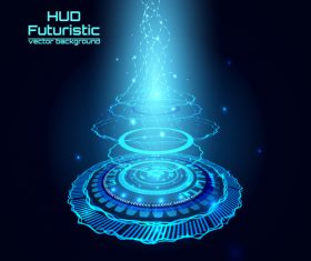 Concept technology background design vector 03