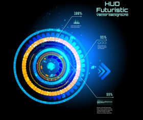 Concept technology background design vector 04