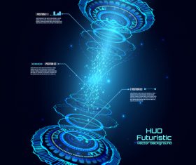 Concept technology background design vector 05