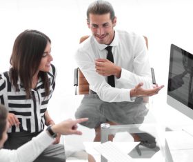 Corporate group employees Stock Photo 07