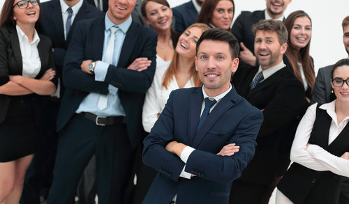 Corporate group employees Stock Photo 13