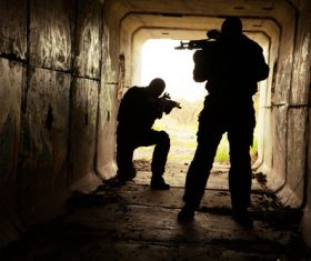 Counterterrorism soldier Stock Photo 01