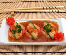 Delicious and nice Prown Sushi Stock Photo 01