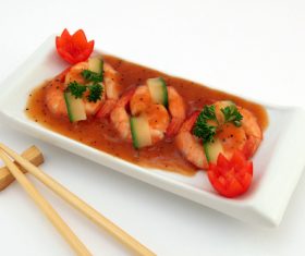Delicious and nice Prown Sushi Stock Photo 03