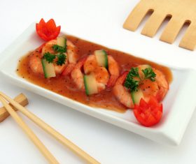 Delicious and nice Prown Sushi Stock Photo 04