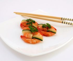 Delicious and nice Prown Sushi Stock Photo 06