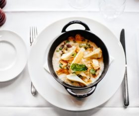 Delicious food on the dining table Stock Photo 02