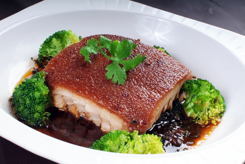 Delicious steamed pork belly Stock Photo 01