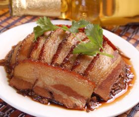 Delicious steamed pork belly Stock Photo 02