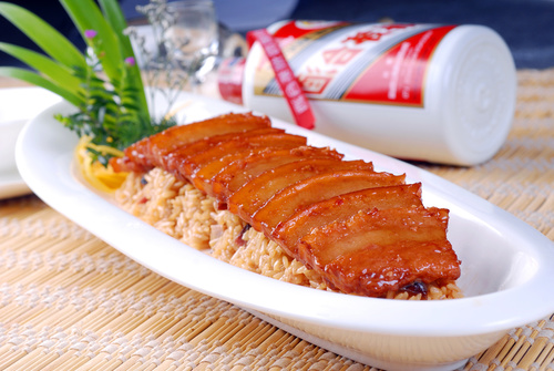 Delicious steamed pork belly Stock Photo 03