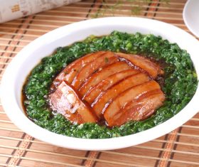 Delicious steamed pork belly Stock Photo 04