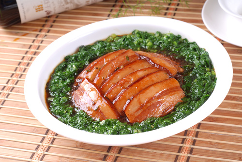Delicious steamed pork belly Stock Photo 04