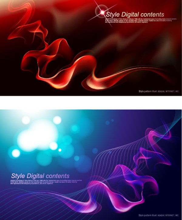 Different dream smoke background vector