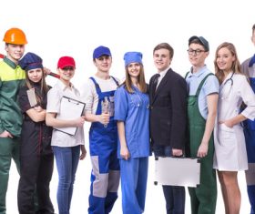 Different professional nurses businessman architect Stock Photo 02