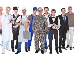 Different professional nurses businessman architect Stock Photo 03