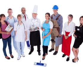 Different professional nurses businessman architect Stock Photo 04