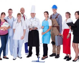 Different professional nurses businessman architect Stock Photo 05