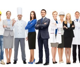 Different professions in society Stock Photo 01
