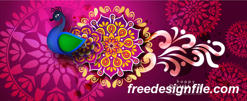 Diwali festvial banners template design vectors 05