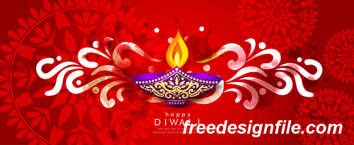 Diwali festvial banners template design vectors 06