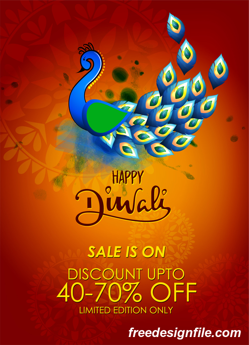 Diwali festvial banners template design vectors 08